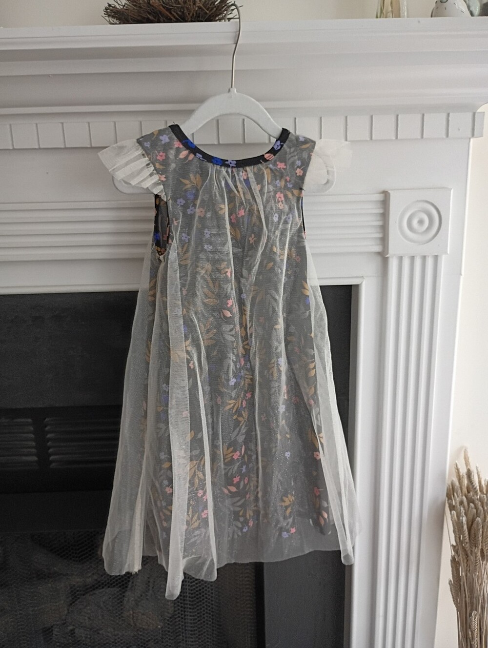 DotDotSmile 3/4 Fancy Midnight Bloom Swing Dress - Picture 6 of 6